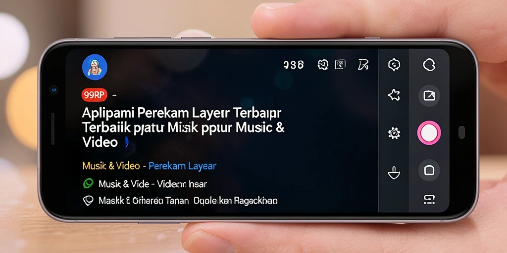 Antarmuka aplikasi Perekam Layar 99RP yang intuitif dan mudah digunakan.