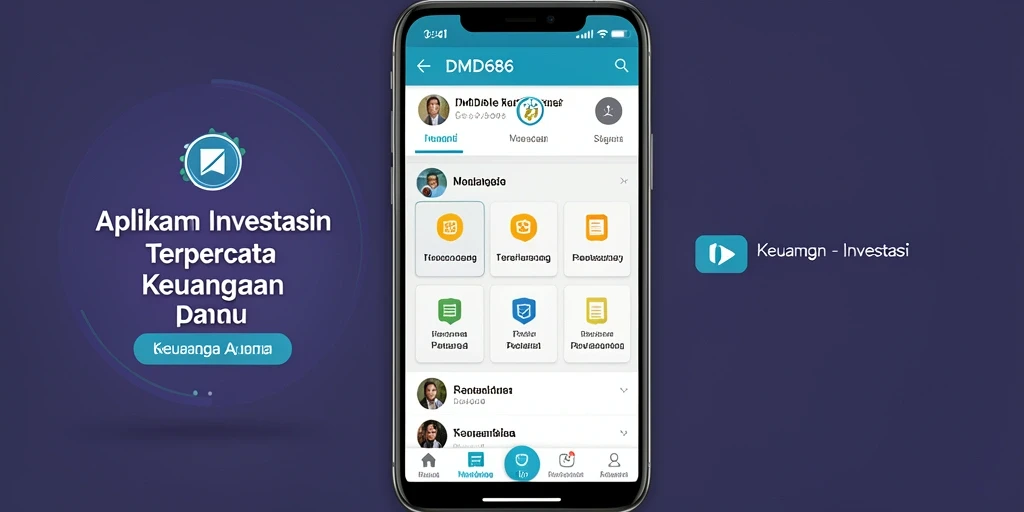 Antarmuka DMD686 yang modern dan intuitif untuk investasi.