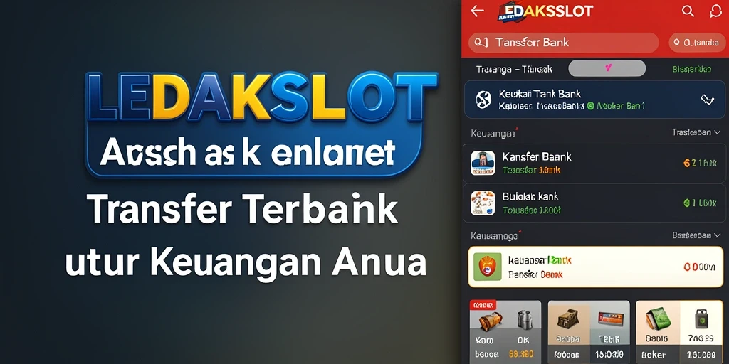 Antarmuka sederhana dan fungsional dari aplikasi Transfer Bank LEDAKSLOT.