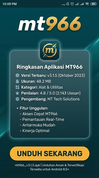 Tampilan halaman APK mt966